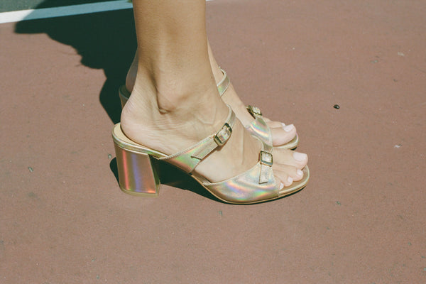 【関税込み】Maryam Nassir Zadeh ブラック Una ヒールサンダル UNA SANDAL, BLACK PATENT – Maryam Nassir Zadeh