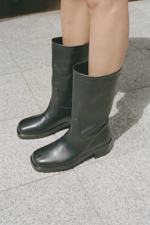 BELMONT BOOT, BLACK CALF – Maryam Nassir Zadeh