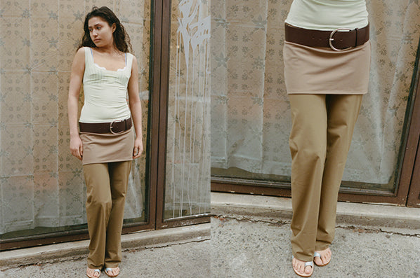 Straight pants Maryam Nassir Zadeh Beige size 4 US in Polyester - 38759998